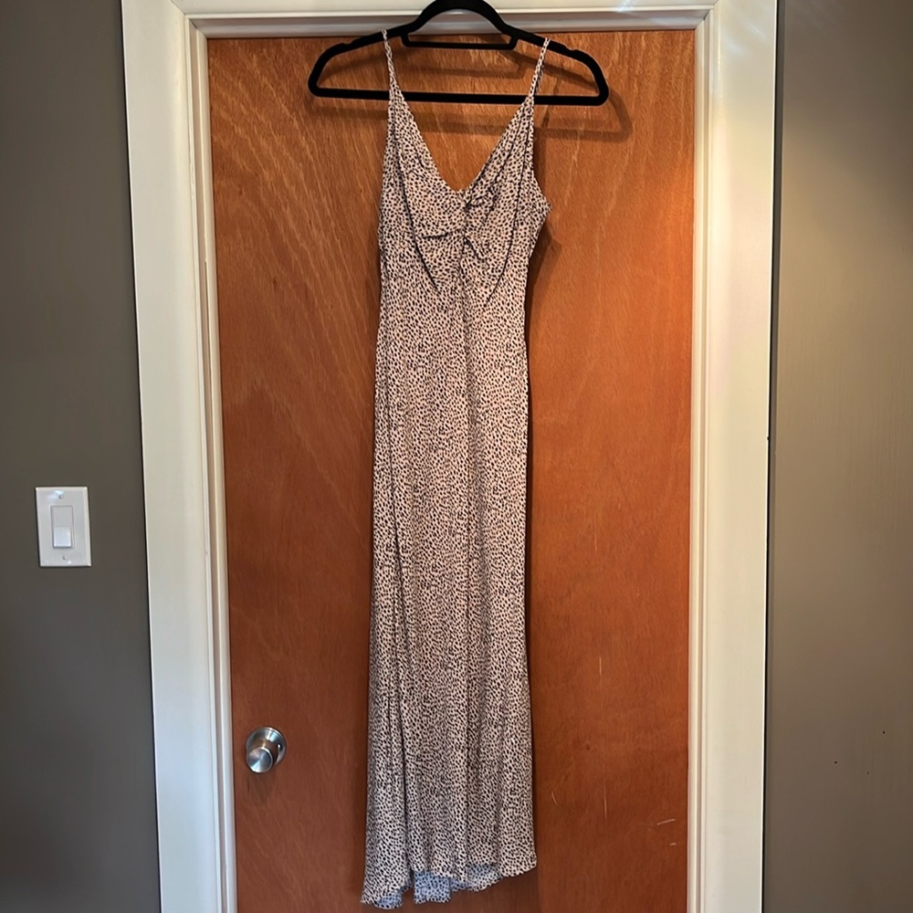 NWT Abercrombie Leopard Midi Slip Dress, Size M